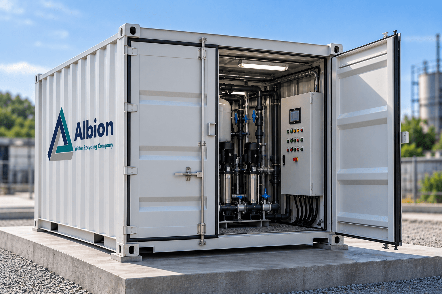 Albion Package waste water treatment plant MBR X-Flocs technology