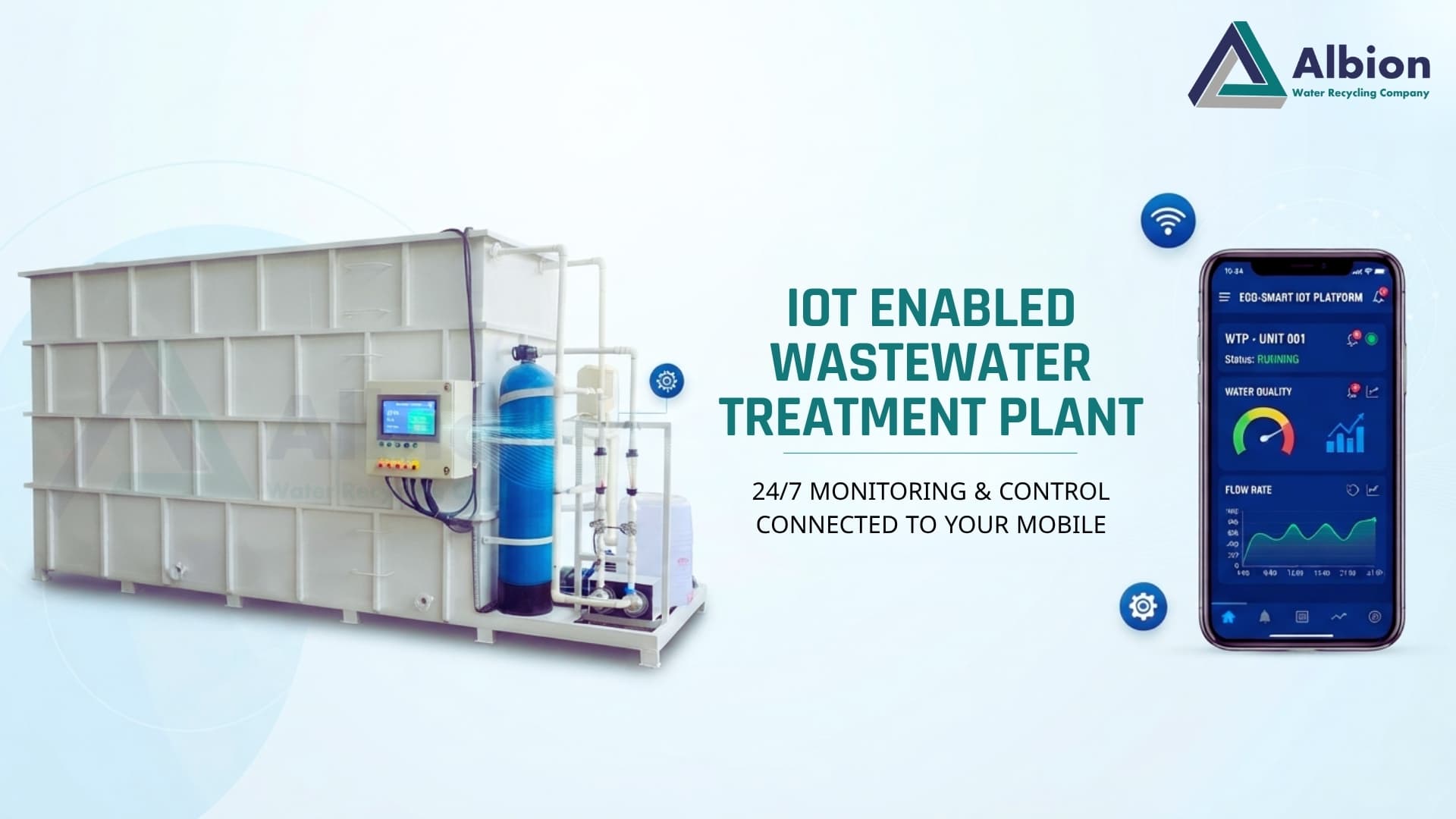 IOT Enabled Wastewater treatment Plant by Albion Ecotech